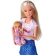 Кукла Стефи с раница за бебе  - 3