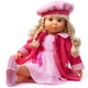 Пееща и говореща кукла Мария с розово палто  - 3