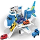 Детска играчка Самолет гараж с 4 Коли и Хеликоптер Jumbo Jet   - 2