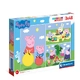 Комплект детски пъзели 3x48ч. Peppa Pig   - 1