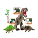 Детска играчка Ходещ динозавър с две мини фигури Jurassic Dinosaur  - 1