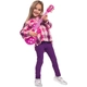 Детска рок китара , розова , 56 см  - 3