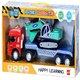 Детски комплект за игра Камион автовоз с верижен багер Power Truck   - 1