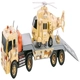 Детски игрален комплект Камион Пътна помощ с военен хеликоптер Transport Truck 1:16  - 2