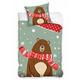 Коледен спален комплект Brown Bear двулицев - 2 части
