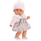 Детска кукла-бебе Bomboncin Чикита с розовa жилетка и рокля на цветя  - 1