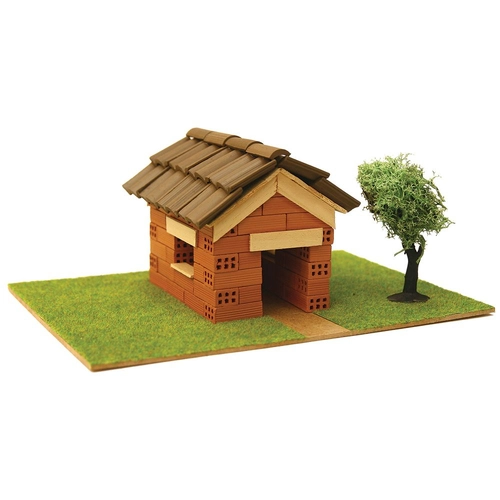Детски сглобяем модел Къща с истински тухли Комплект за начинаещи 2 | PAT478
