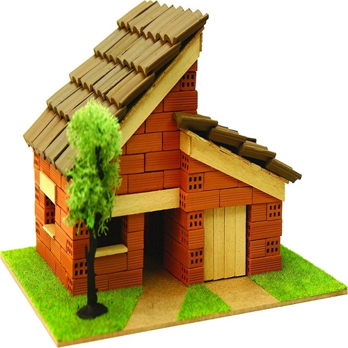 Детски сглобяем модел Къща с истински тухли Комплект за начинаещи 5 