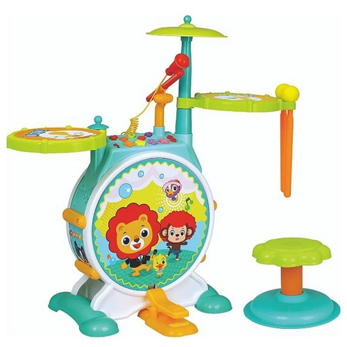Детски барабани на стойка със столче | PAT525