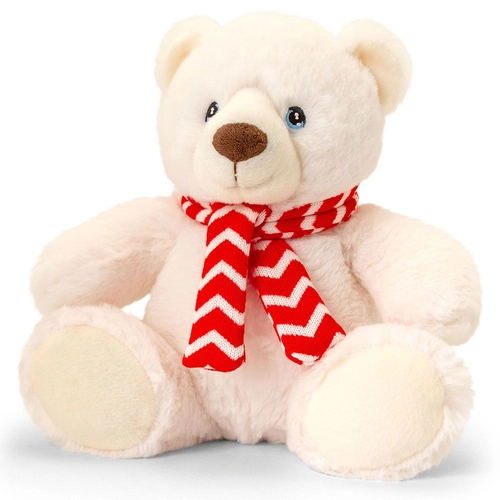 Екологична играчка Полярна мечка с шалче 20 см | PAT546