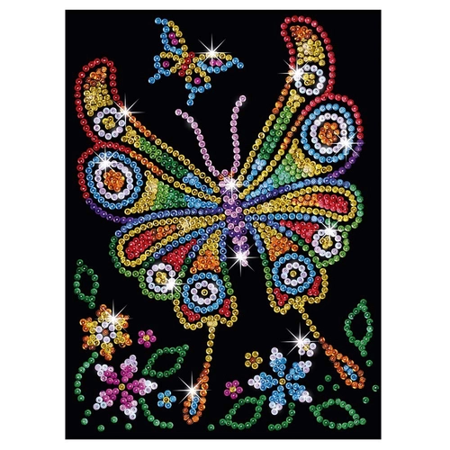 Детски творчески комплект Sequin Art Изкуство с пайети Пеперуда | PAT612