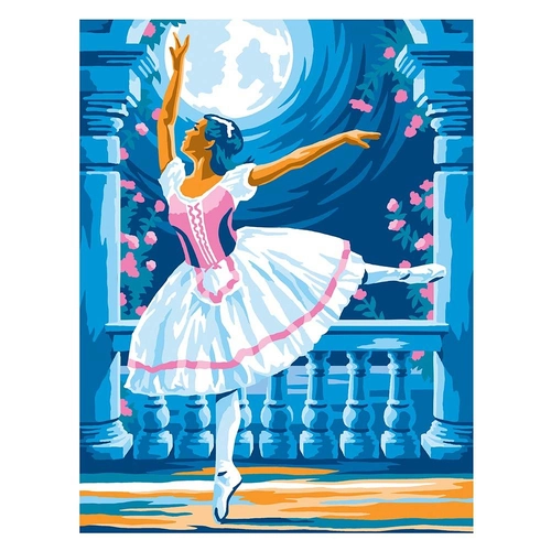 Рисуване по номера с акрилни бои Танцът на балерината | PAT648