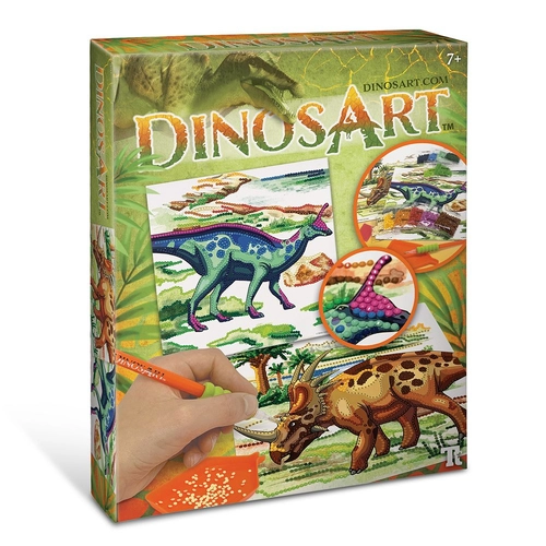 Детски комплект Направи картини с камъчета Динозаври | PAT707