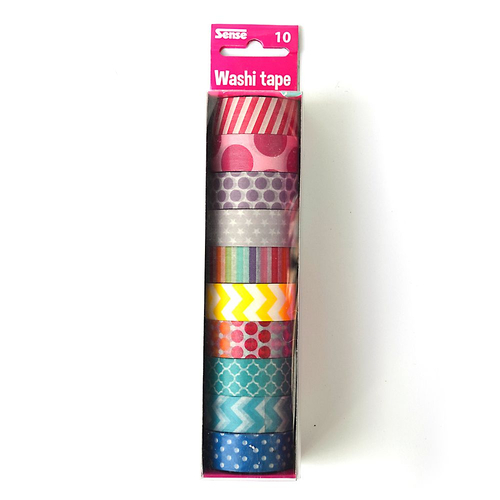 Комплект 10 броя декоративно тиксо Washi Tape | PAT790