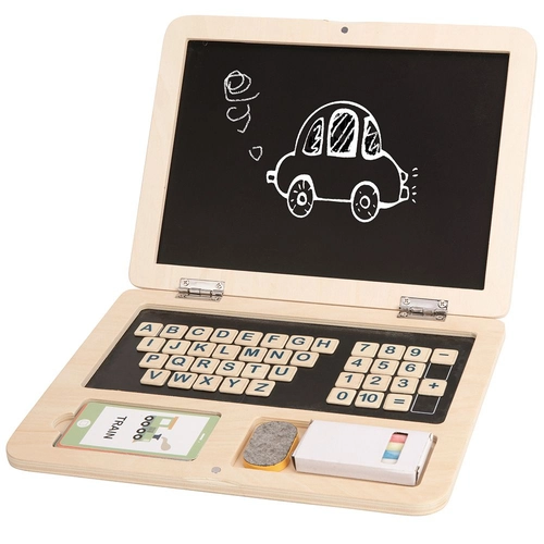 Детска игра Дървен лаптоп с активности | PAT835