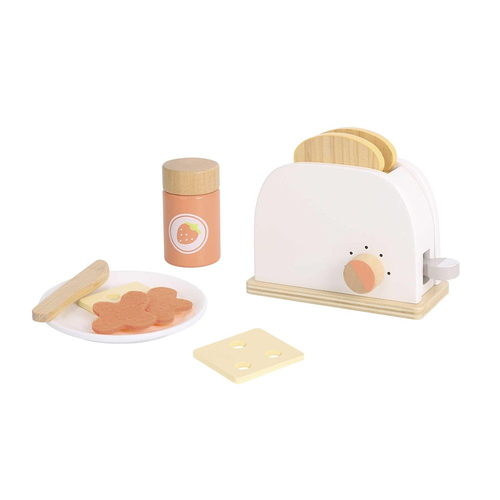 Детски дървен тостер с продукти за закуска | PAT842