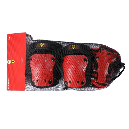 Комплект детски налакътници, наколенки и протектори Ferrari  | PAT1082