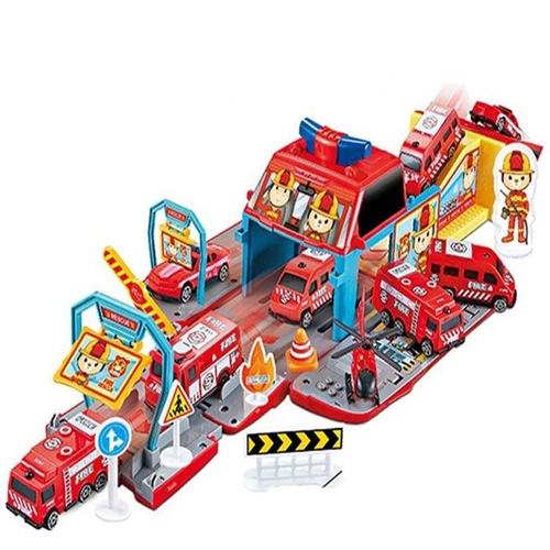 Детска играчка Трансформираща се пожарна кола и станция | PAT1186