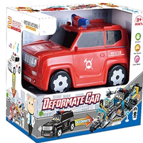 Детска играчка Трансформираща се пожарна кола и станция | PAT1186