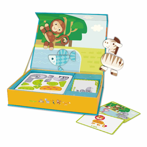 Детска забавна играчка за пътуване с магнитни фигури - горски животни | PAT1240