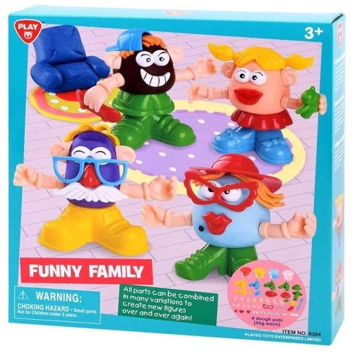 Детски игрален комплект с пластилин Щастливо Семейство | PAT1274