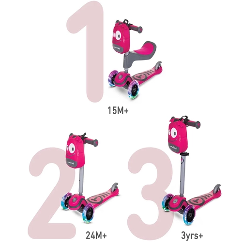Детски розов скутер Т1 | PAT1378
