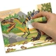 Детски творчески комплект Изкуство с пясък и фолио Динозаври  - 4