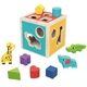 Детска играчка Дървен сортер с цветни форми и животни  - 3
