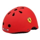 Детска червена каска Ferrari за тротинетка и скейтборд S размер  - 1