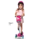Детски розов скутер Т1  - 9