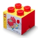 Детски игрален комплект кутия за съхранение Тухличка 4 Червен цвят  - 1