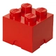 Детски игрален комплект кутия за съхранение Тухличка 4 Червен цвят  - 2