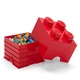 Детски игрален комплект кутия за съхранение Тухличка 4 Червен цвят  - 3