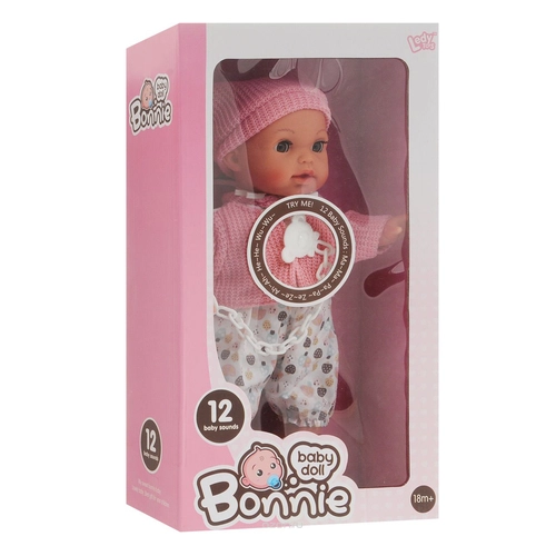 Детска кукла бебе Bonnie с 12 звука 30 cm | PAT1798
