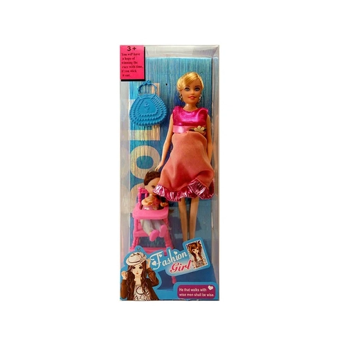 Детски игрален комплект бременна кукла с момиченце Fashion Girl | PAT1805