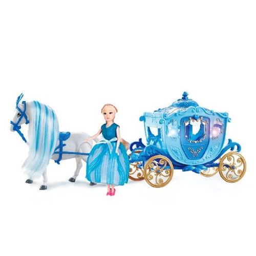 Детски игрален комплект Кукла с каляска Dreamy Carriage със светлини, звуци и аксесоари | PAT1810