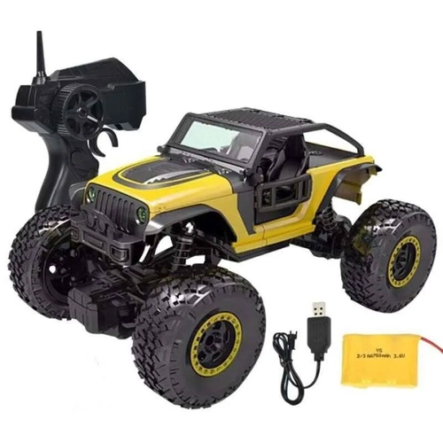 Детска играчка Жълт джип с дистанционно Rock Crawler | PAT1900