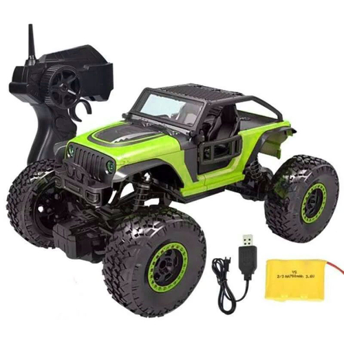 Детска играчка Зелен джип с дистанционно Rock Crawler | PAT1901