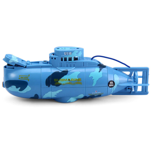 Детска синя подводница с дистанционно Mini със светлини  | PAT1929