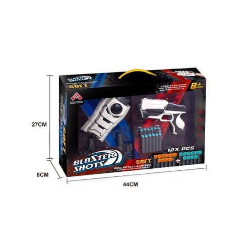 Детски пистолети Blaster Shots, 2 броя, със светлини и 12 патрона | PAT1993