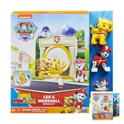 Детски игрален комплект Paw Patrol CatPack Rescue Set Leo & Marshall | PAT2110