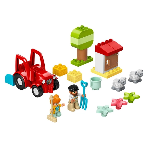 Детски конструктор Duplo Town Фермерски трактор и грижa за животните | PAT2181