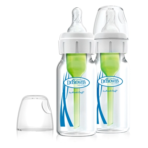 Комплект 2бр. бебешки стъклени шишета Options+ 120 мл | PAT2237