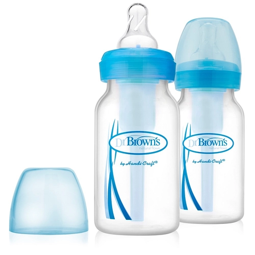 Комплект 2 бр. сини бебешки шишета Narrow-Neck Options 120 ml. | PAT2245