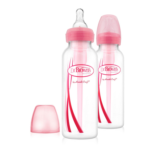 Комплект 2 бр. розови бебешки шишета Narrow-Neck Options 250 ml.  | PAT2248