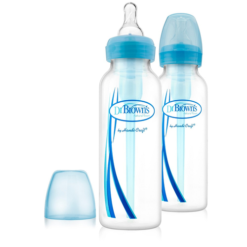 Комплект 2 бр. сини бебешки шишета Narrow-Neck Options 250ml.  | PAT2249