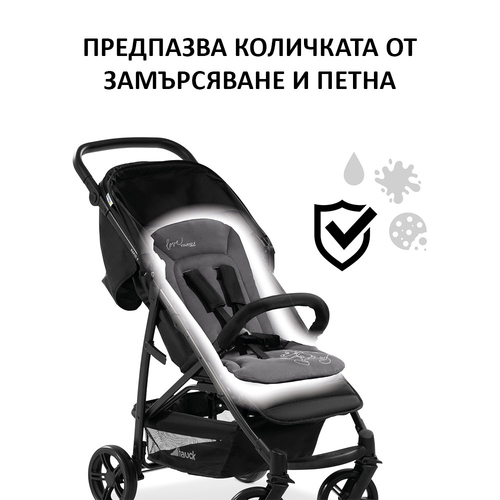 Подложка за бебешка количка Mickey Mouse Black | PAT2375