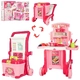 Детска розова количка кухня-куфар  - 2