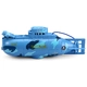 Детска синя подводница с дистанционно Mini със светлини  - 2