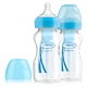 Комплект 2 бр. сини бебешки шишета Wide-Neck Options+ РР 270 мл  - 1